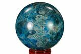 Bright Blue Apatite Sphere - Madagascar #154271-1